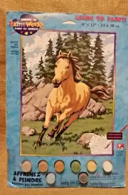 Paint Works Paint By Number Kit 9"X12"-Galloping Horse 91157