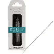 Bohin Sashiko long sharp tipped needles assorted sizes No 3/5 pack of 8
