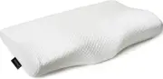 Contour Memory Foam Pillow Orthopedic Sleeping Queen(24*15*4.8 inches), White
