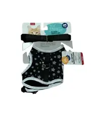 New Whisker City Cat Comfort Harness & Leash Star Kitten Adjustable Fit