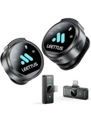 2pcs Mini Microphone Wireless Lavalier Microphones for iPhone 15/16,Android..