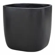 Northcote Pottery 50cm Black Precinct Lite Terrazzo Look Square Pot