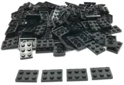 Lego 100 New Black Plates 2 x 3 Stud Parts