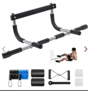 Ally Peaks Doorway Pull Up Bar 440lbs Thick Steel Max Limit for Upper Body