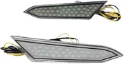 1 Pair LED DRL Daytime Running Light with Yellow Turn Signal Relay 12V ABS Fog Lamp Compatible with Toyota Rush 2018 2019