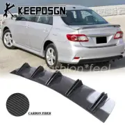 For Toyota Corolla CARBON FIBER Rear Bumper Diffuser Lip Splitter Shark Fins (for: Toyota)