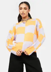 Bitter Sweet Checkmate Knit Sweater
