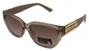 Guess Sunglass Womens Light Brown Cat Eye Smoke Gradient Lens GO00004 45F
