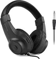 Mingzhe Wired Stereo Monitor Headphones Over-Ear Headset with 50mm Driver 6.5mm Plug for Recording Monitoring Music Appreciation Black (NOT for PC)