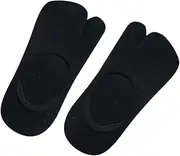 [rockible] 1 Pair Women No Show Socks Tabi Socks Non Slip Low Cut Boat Socks