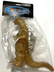 Gigabrain Godzilla 1964 Mosugoji Clear Gold Glitter Sofubi 2023 New in Bag