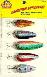 Apex Tackle Gamefish 5 Prism Spoon Fishing Kit Assortment ( #PRSP-A )