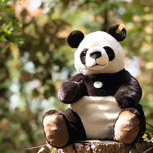 STEIFF Teddies for tomorrow Pandi giant panda 熊貓 動物王國_黃標