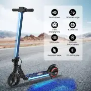 130W Electric Scooter 16KM/H 8KM Range LED Light Folding Portable Ride Kids Teen