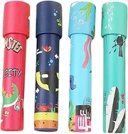 KOMBIUDA Educational Kaleidoscope Toys for Children 4pcs Paper Rotating Kaleidoscope Safe and Fun for Toddlers Random Style