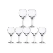 Set of 7 Libbey PERCEPTION CLEAR 3056 Red Wine Glasses 10 OZ NEW