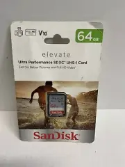 ☀️ New SanDisk Elevate Ultra performance 64GB SDXC Memory Card