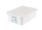 36x 5L Food Grade Containers White Plastic Storage Box with Lids Fridge Freezer