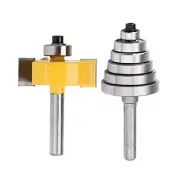 1/2" or 1/4" Shank with 7 Bearings Solid Wood 1/2" Router Bits Set Carbide Steel