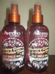 2x Aveeno Heat Shield Mist Blackberry & Quinoa Protein Blend 6.8 oz