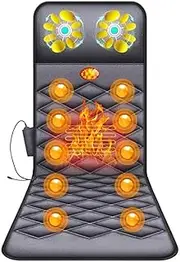 Shiatsu Massage Cushion with Heat Massage Chair Pad Kneading Back Massager for Home Office Seat use
