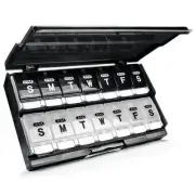 Weekly Pill Organizer 2 Times a Day - Am/Pm Daily Pill Case Medicine Organize...