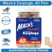 Mack's ThermaFit Soft Foam Earplugs, 40 Pair - Comfortable Ear Plugs for Sleepin