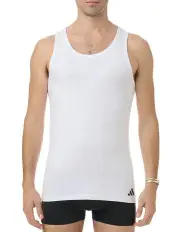 [Adidas] Active Flex Cotton Tank Top 2 Pack in White
