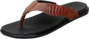 [Generic] Wide Width Flip Flops for Men New Pattern Flat Bottom Comfortable Non Slip Large Beach Sippers Contou Cushion Flip Flop