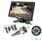 Wireless 9 LED Night Vision Reversing Camera + 7" LCD Monitor Car Rear View Kit