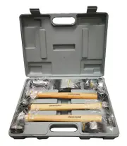 7pc Expert Quality Car Body Dent Repair Kit Dolly Panel Beat Hickory HDL Hammer