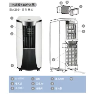 HERAN禾聯 2.3KW四機一體移動式空調 HPA-2OC【最終尾數出清!!】