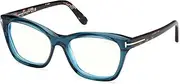 [Tom Ford] FT5909-B BLUE BLOCK Blue 53/18/140 women eyewear frame