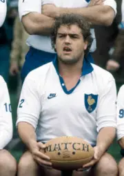 Phillippe Dintrans, captain of the France rugby union team, prior - Old Photo
