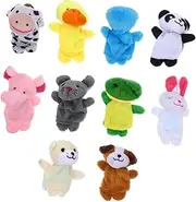 Hohopeti 10pcs Animal Finger Puppets for Cartoon Animal for Storytelling Playtime and Imaginative Learning Engaging Finger Puppets