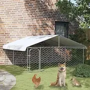 Generic Outdoor Dog Kennel with Roof 300x300x150 cm