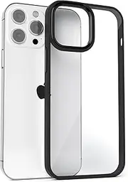 Gatita Black Clear Phone Case for iPhone 13 Mini, Shockproof Phone Case with Clear Back Cover and Black Frame for iPhone 13 Mini 5.4" (Y2021) - Black Clear