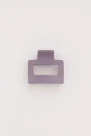 Purple Matte Rectangle Claw Clip