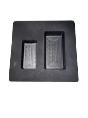 (2) Cavity 2 oz & 5 oz. Bar Graphite Gold Ingot Mold for Gold & Silver Casting