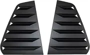 Compatible For Volkswagen Golf 7 Mk7 Hatchback 2013-2019 Accessories ABS Rear Window Louvers Shutters Blinds Cover Trim 2pcs Car Styling(Matter Black)