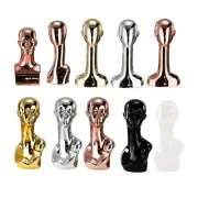Mannequin Head Wig Stand Modern Cap Holder for Countertop Hair Styling Home