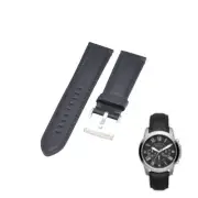 FS4812IE 22mm Black Leather Watch Strap For Fossil