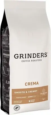 Grinders Crema Coffee Beans 1kg | FREE SHIPPING