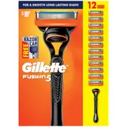 Gillette Fusion5 Men's Razor 1 Handle + 10 Cartridges