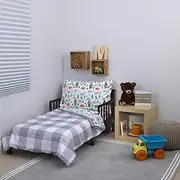 Carter's 4-Piece Toddler Set, Grey/White/Green/Blue Woodland Boy, 52" x 28"