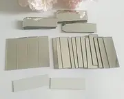 5/8 x 2 Inch Glass Small Rectangle Craft Mirrors,Mosaic Silver Real Mirror Glass Tiles,Rectangle Mirror Mosaic Tiles 60PCS