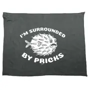 Im Surrounded By Pricks - Funny Novelty Soft Sport Microfiber Towel