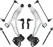 8pcs Control Arms Tie Rod End Stabilizer Links Sets Compatible For Ford Focus C-Max 2012 2013 2014 2015 2016 2017 2018