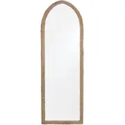LVD Coastal MDF/Glass 160.5cm Mirror Wall Hanging Display Arched Brown