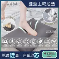 在飛比找PChome24h購物優惠-【生活良品】頂級超強吸水瞬乾不破珪藻土硅藻土軟地墊(寵物除臭